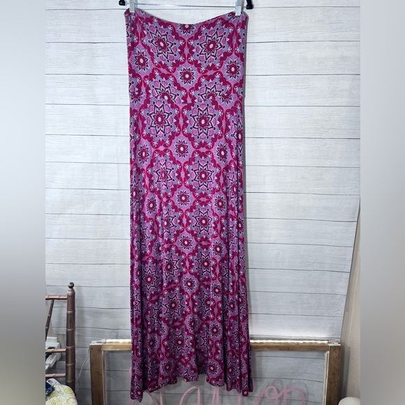 Mudd Dresses & Skirts - Mudd Maxi Floral Paisley Bandeau Dress XL 💗